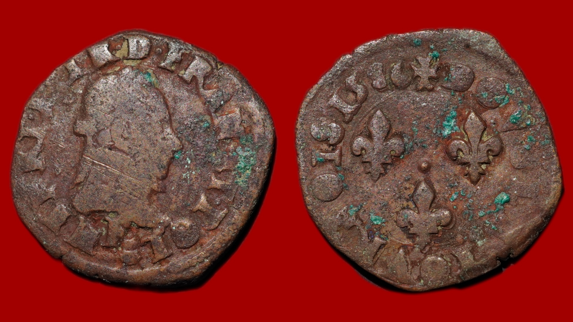 Henri III - Double Tournois 1586 Angers