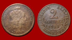 2 centimes Dupuis 1911