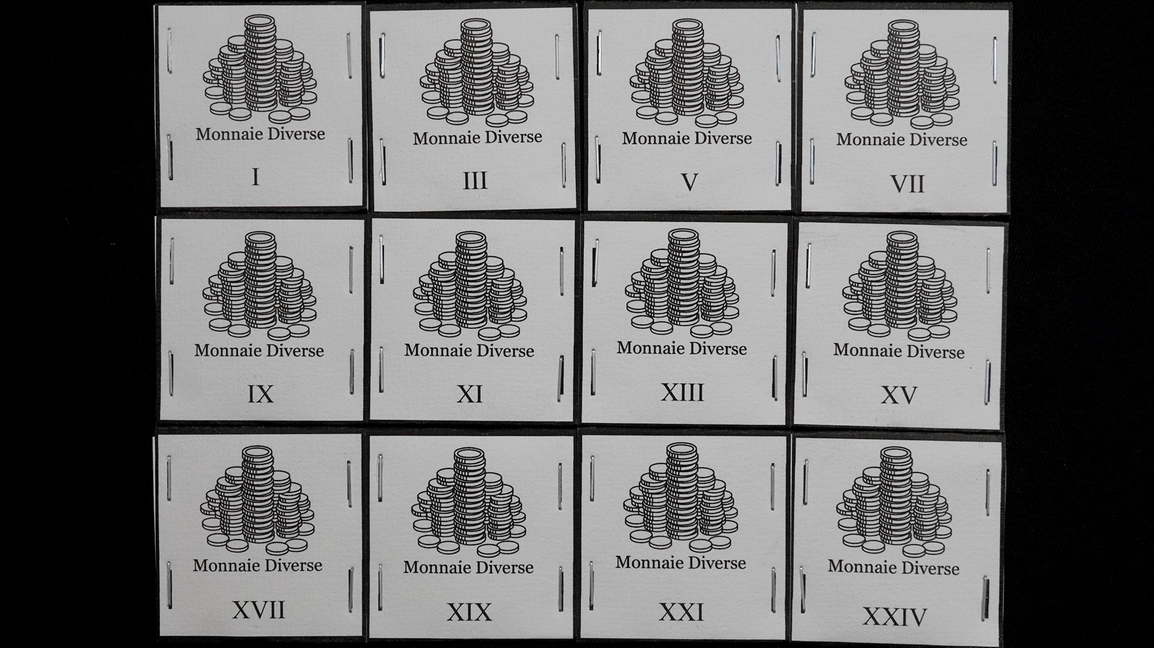 Calendrier de l'Avent - Monnaies Diverses (12 Cases)