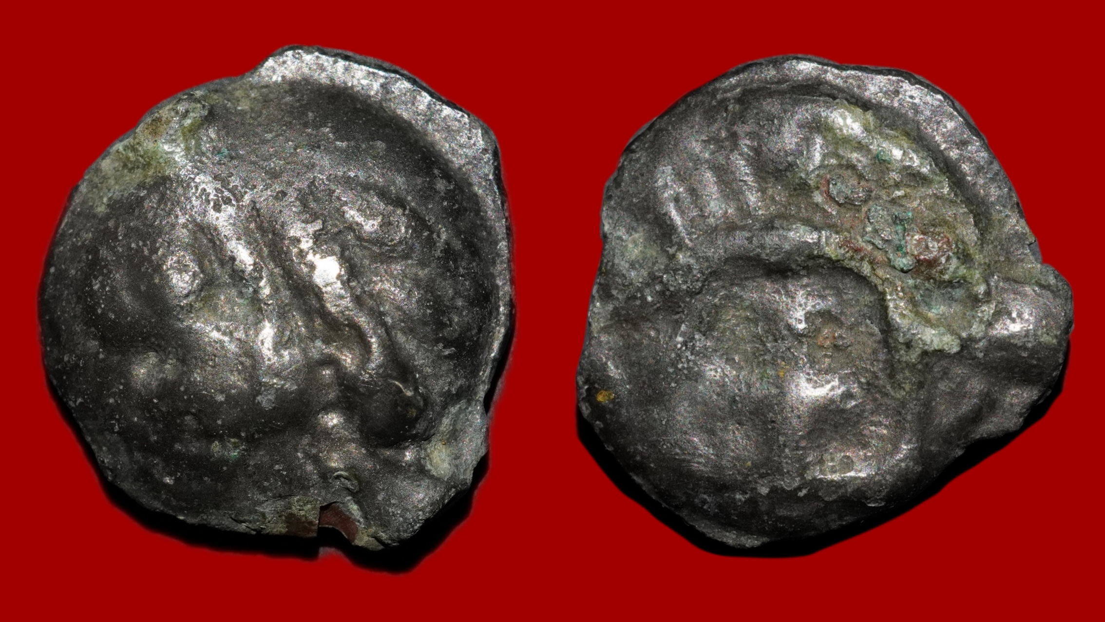 Leuques - Potin à la tête d'indien