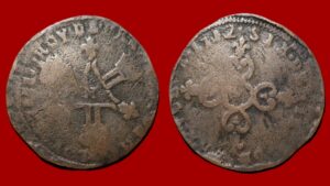 Louis XIV - 6 deniers dits "Dardenne" 1712 Montpellier