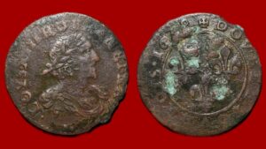 Louis XIII - Double Tournois 1638 Vallée du Rhône