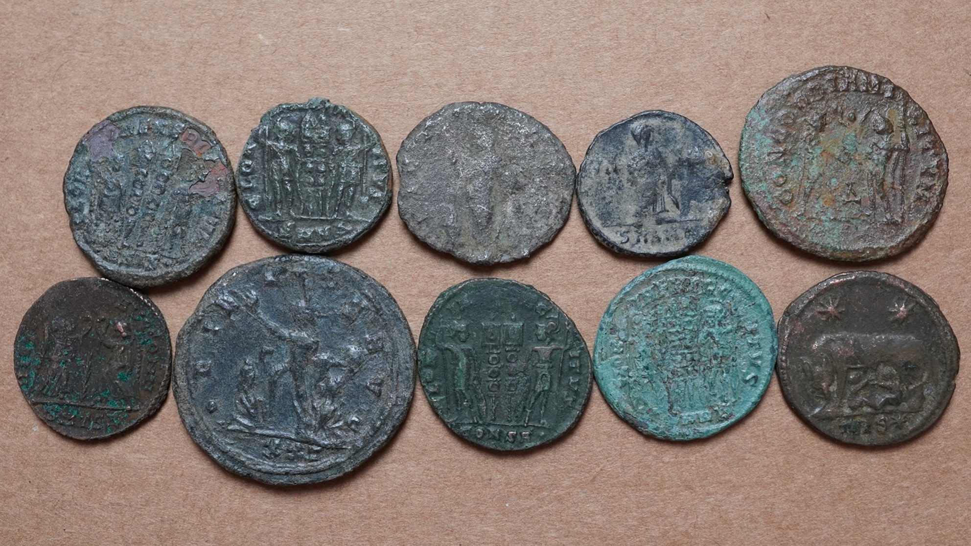 Lot de 10 monnaies romaines – Image 2