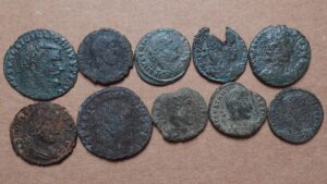 Lot de 10 monnaies romaines