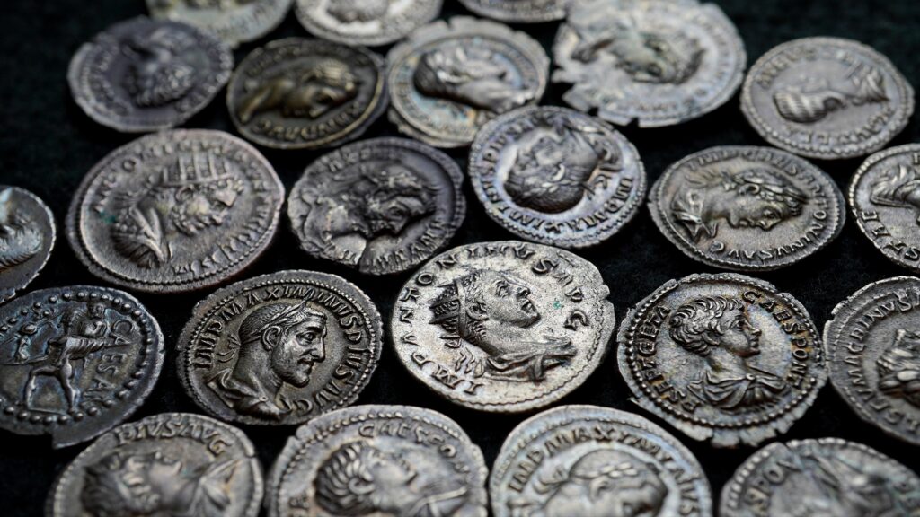 monnaies romaines en argent