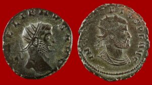 Lot de 2 antoniniens : Gallien et Claude II