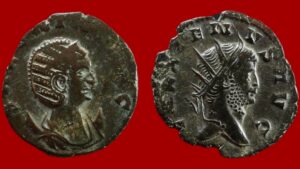 Lot de 2 antoniniens : Gallien et Salonine