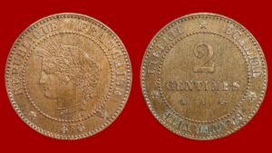 2 centimes Cérès 1878 A