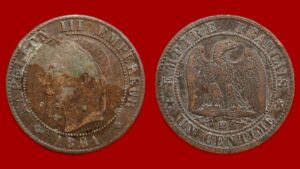 1 centime Napoléon III 1861 BB