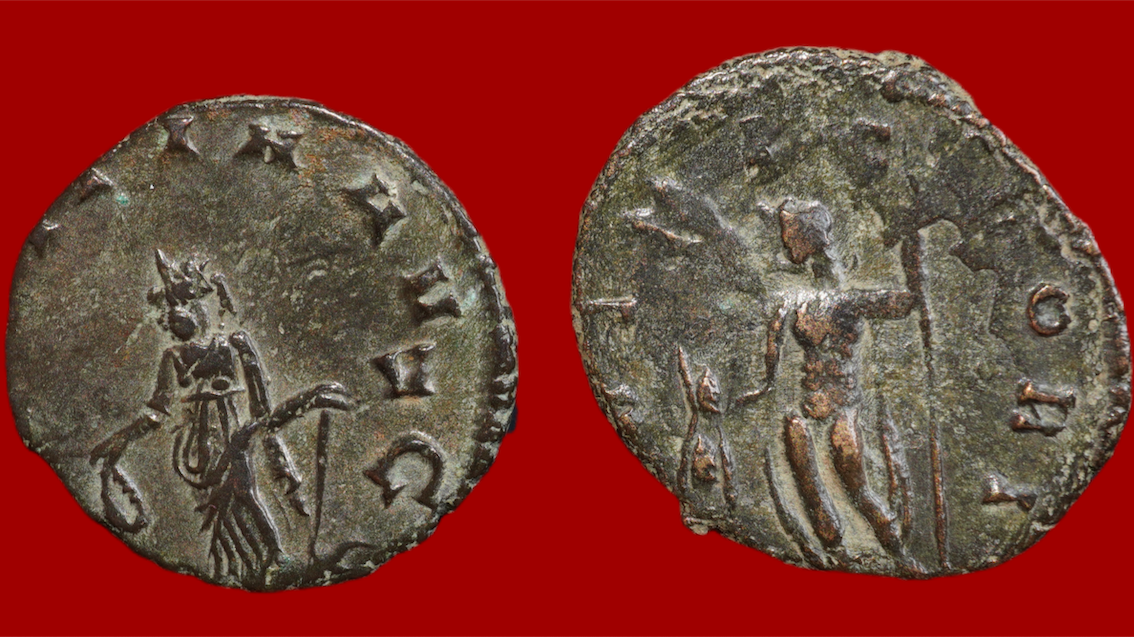 Lot de 2 antoniniens : Gallien et Claude II – Image 2
