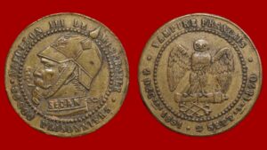 5 centimes Napoléon III Satirique "Os et Cigarette"