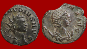 Lot de 2 antoniniens : Salonine Claude II