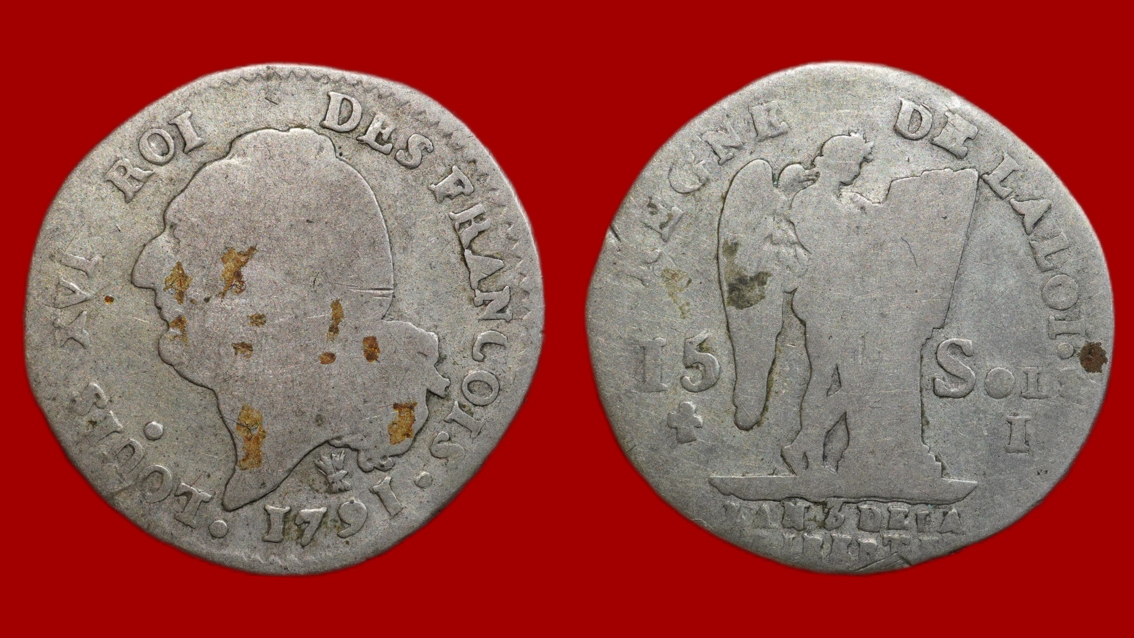 Louis XVI - 15 sols 1791 I