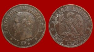 2 centimes Napoléon III 1856 K