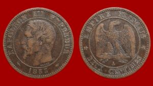 2 centimes Napoléon III 1853 A