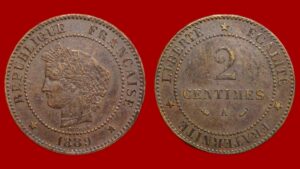 2 centimes Cérès 1889 A