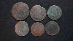 Lot de 6 Monnaies royales et féodales