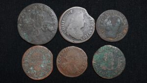 Lot de 6 monnaies royales