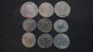 Lot de 9 monnaies romaines
