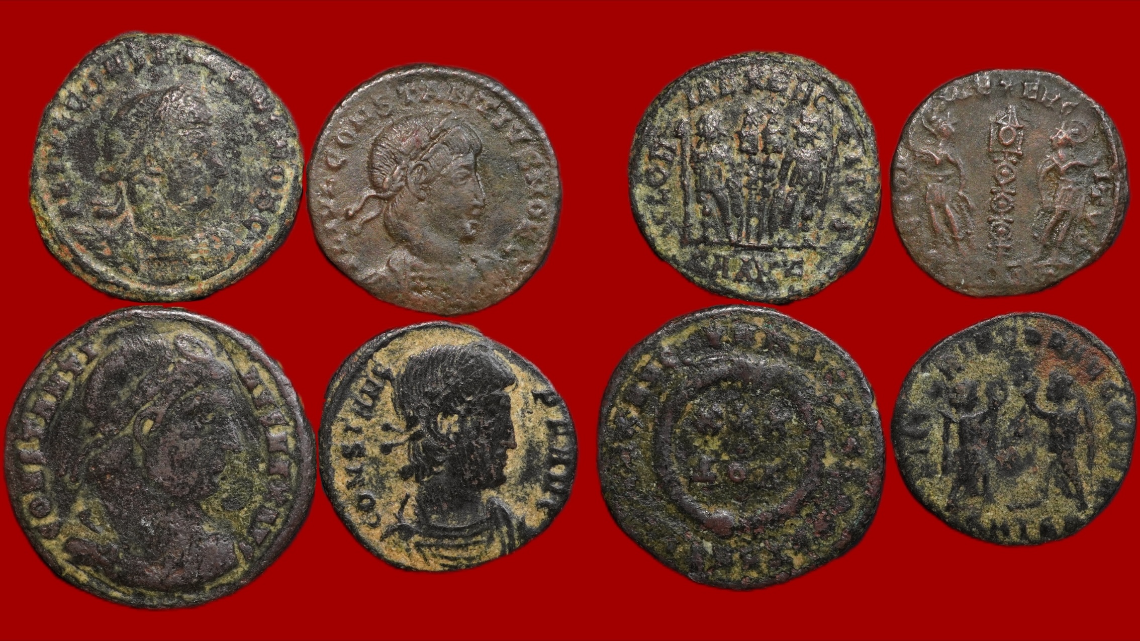 Lot de 4 monnaies romaines