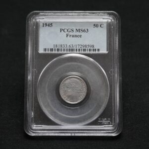50 centimes Morlon 1945 (PCGS / MS63)