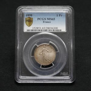 1 franc Semeuse 1898 (PCGS / MS65)