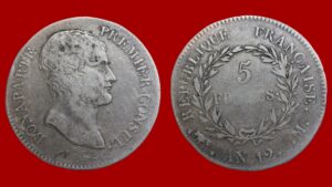 5 Francs Napoléon Ier AN 12 M