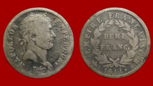Demi-Franc Napoléon I 1811 A